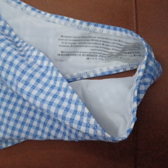 High cut reto style one-piece gingham swimsuit 🩵🌊⛱️🧜‍♀️🐚 - Picture 5 of 5